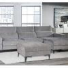 Sereno Gray Right Sectional With Ottoman -Home Furniture U7007S 10 GRX main 1