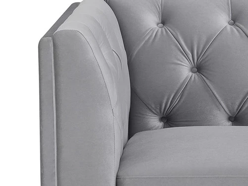 Ambrose Silver Velvet Sofa 5 Ambrose Silver Velvet Sofa - Image 3