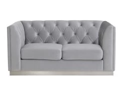 Ambrose Silver Velvet 2 Pcs Set 9 Ambrose Silver Velvet 2 Pcs Set -Home Furniture U9017 2PCS main 3