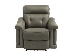 Sammit Grey Leather Power Recliner -Home Furniture USI 3631 105 main 3