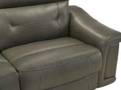 Sammit Grey Leather Power Recliner -Home Furniture USI 3631 105 main 6