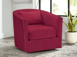 Stanton Swivel Chair Red 9 Stanton Swivel Chair Red -Home Furniture UST287102SW main 3